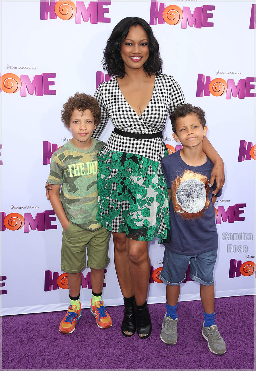 Garcelle Beauvais and twins attend Twentieth Century Fox special screening of HOME