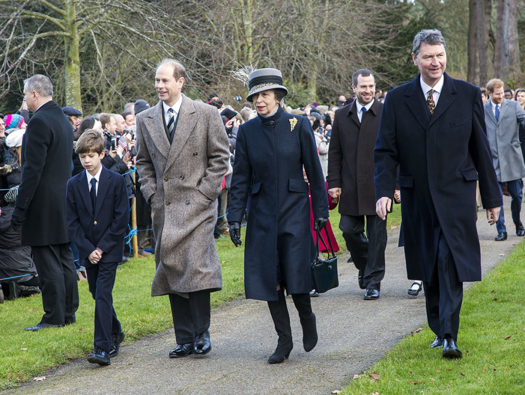 Prince Charles' sister and brother Prince Edward and Princess Anne join the Royal ...