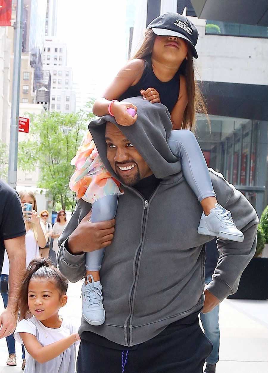kanye west north birthday celebrity 5th daughter leaving hotel helps celebrate sports