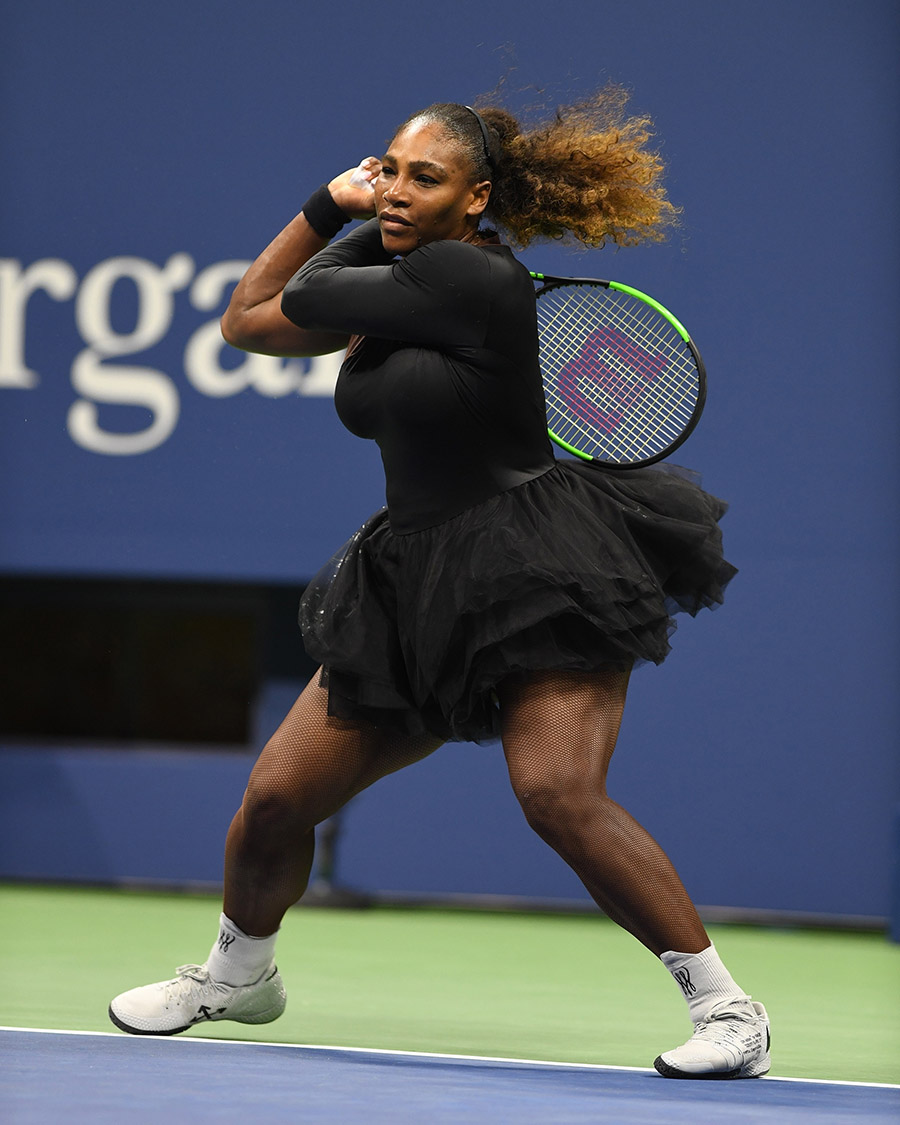 Serena Williams Easily Won Her Opening Round Tennis Match At The U S 