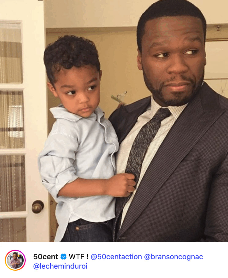 Photo of 50 Cent and his son