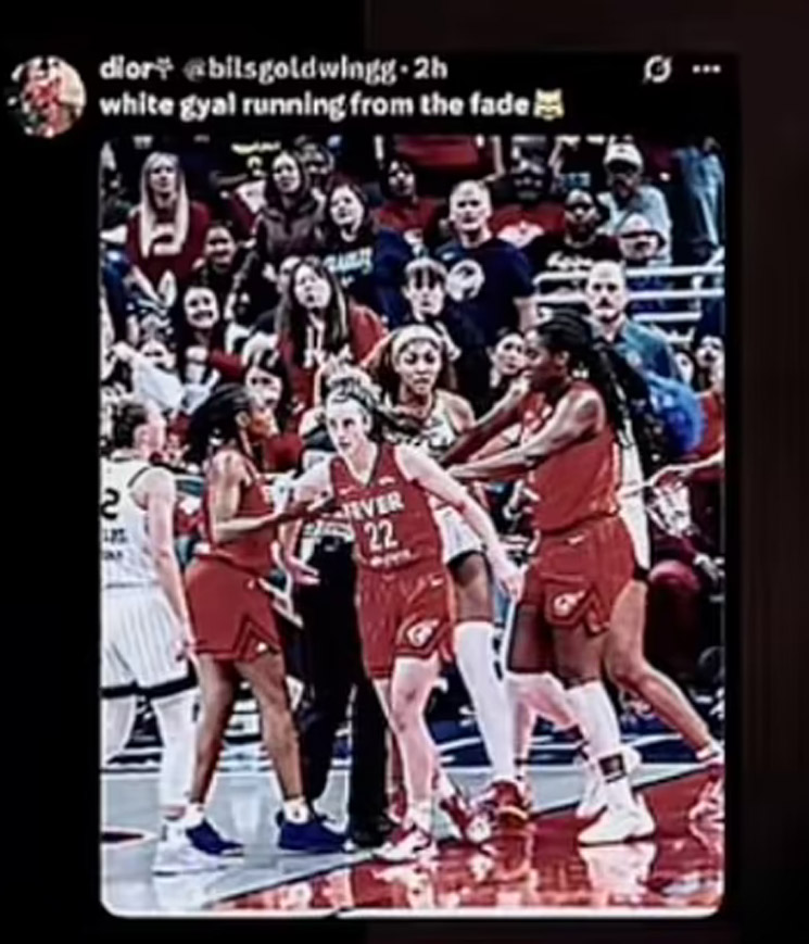 Photo of Angel Reese repost about Caitlin Clark