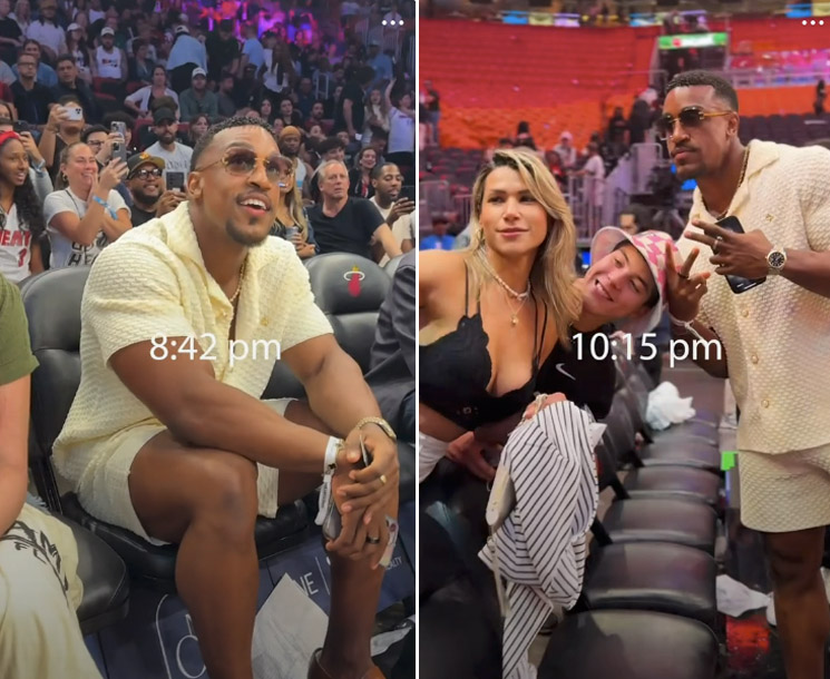 Photo of Ashton Hall at Miami Heat game