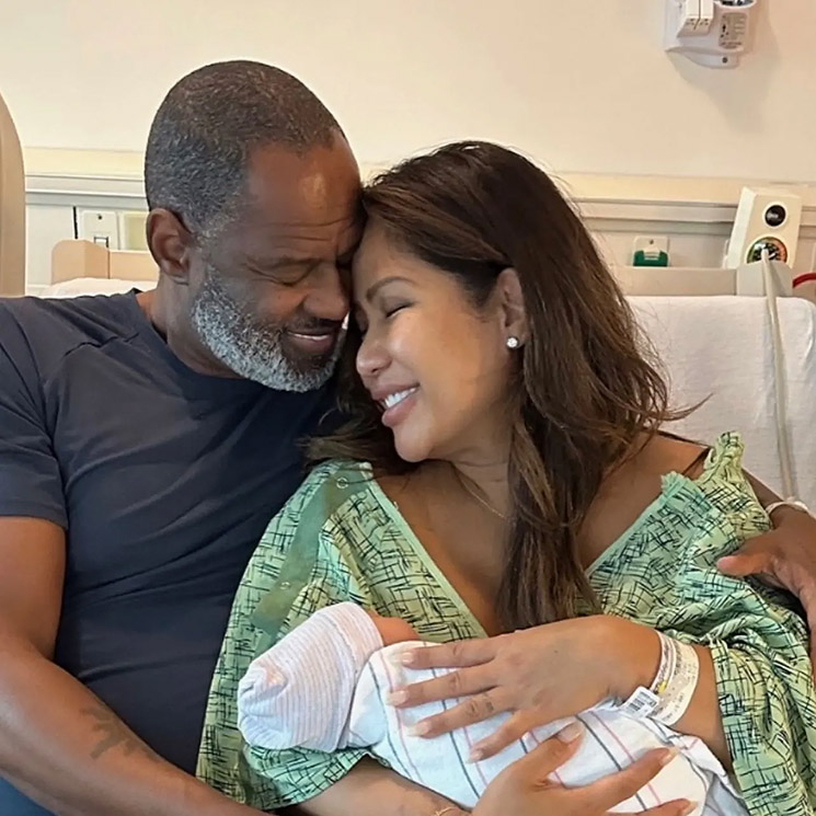 Photo of Brian McKnight and Leilani Mendoza in hospital