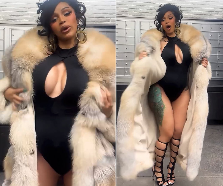 Photo of Cardi B rapping in HUD Housing