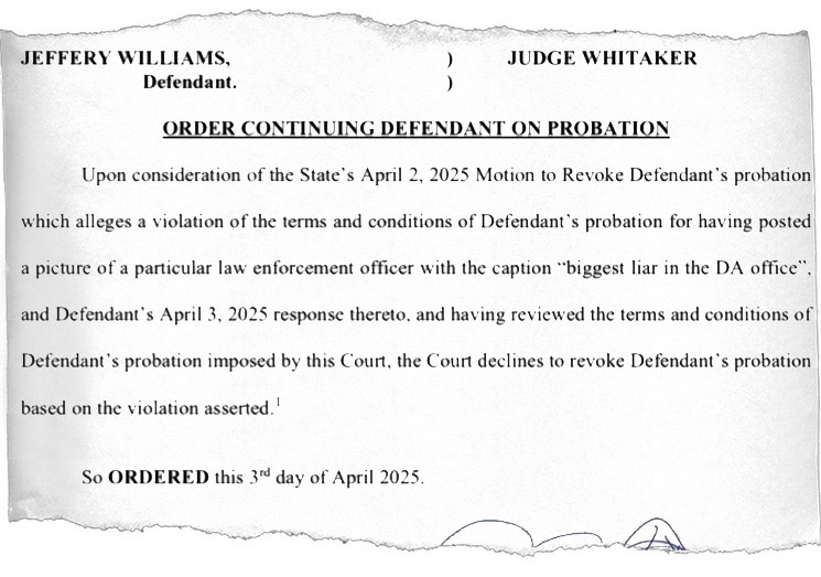 Photo of Young Thug court order