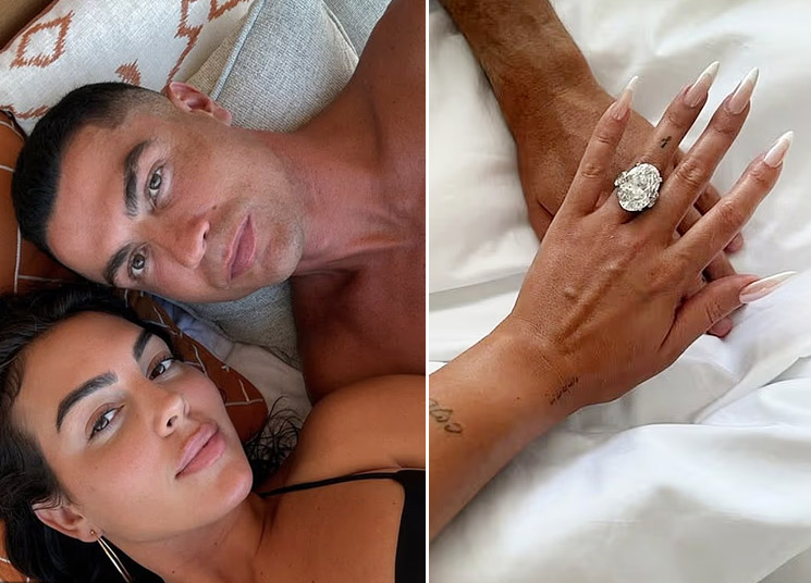 Photo of Cristiano Ronaldo and Georgina Rodriguez