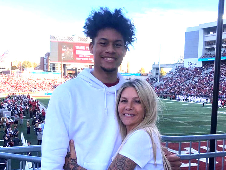 Photo of Dennis Jr and his mom Michelle