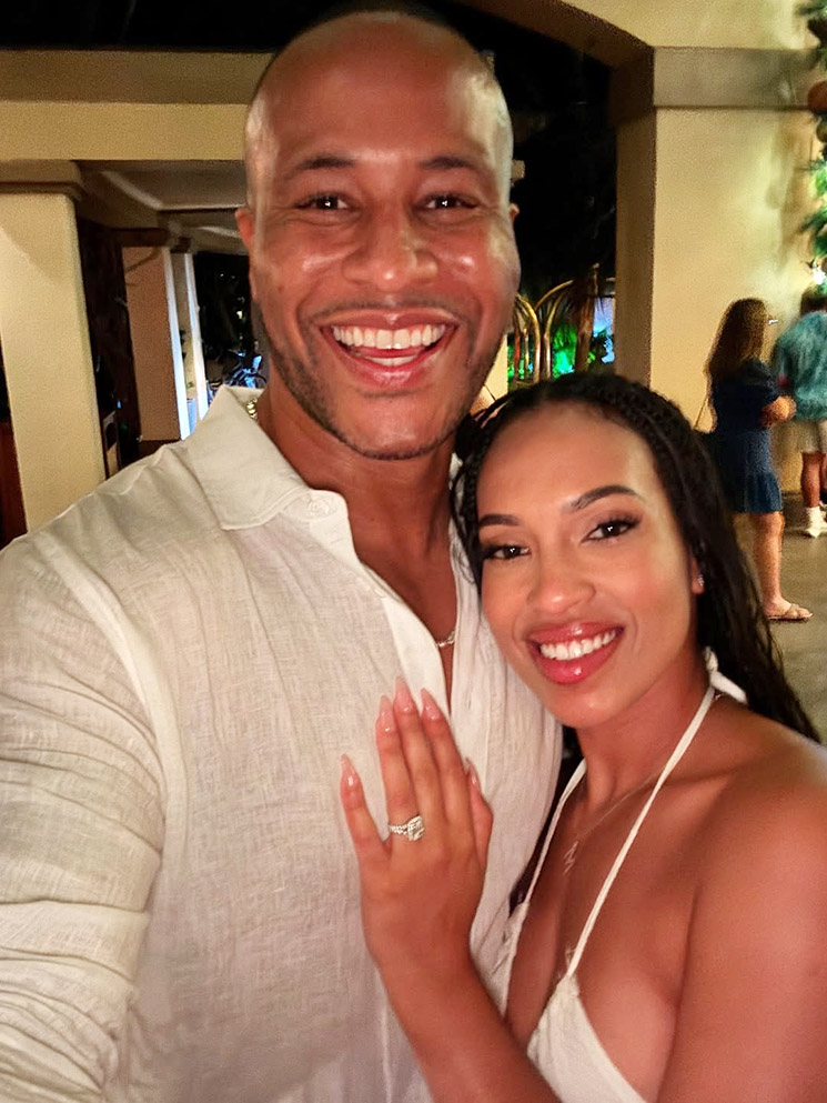 Photo of DeVon Franklin, Maria Castillo