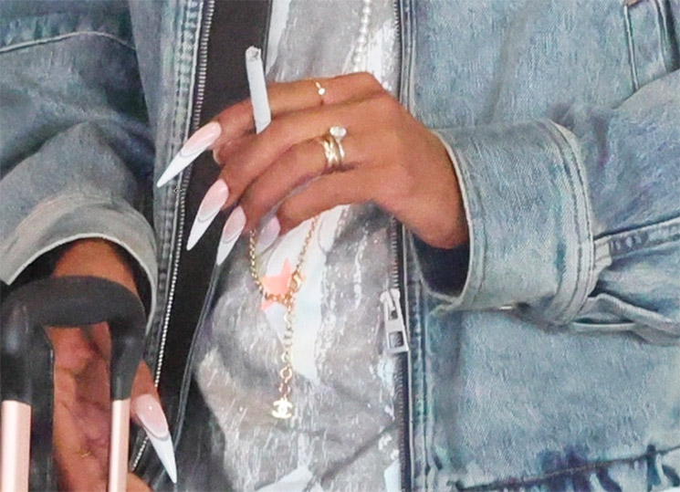 Close up photo of Eva Marcille's ring