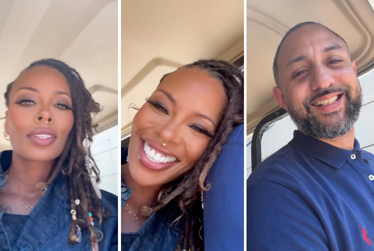 Photo of Eva Marcille, Michael Sterling reunited