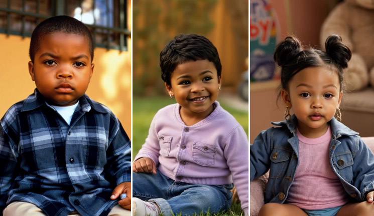 Photo of Cast of the movie Friday recreated as babies