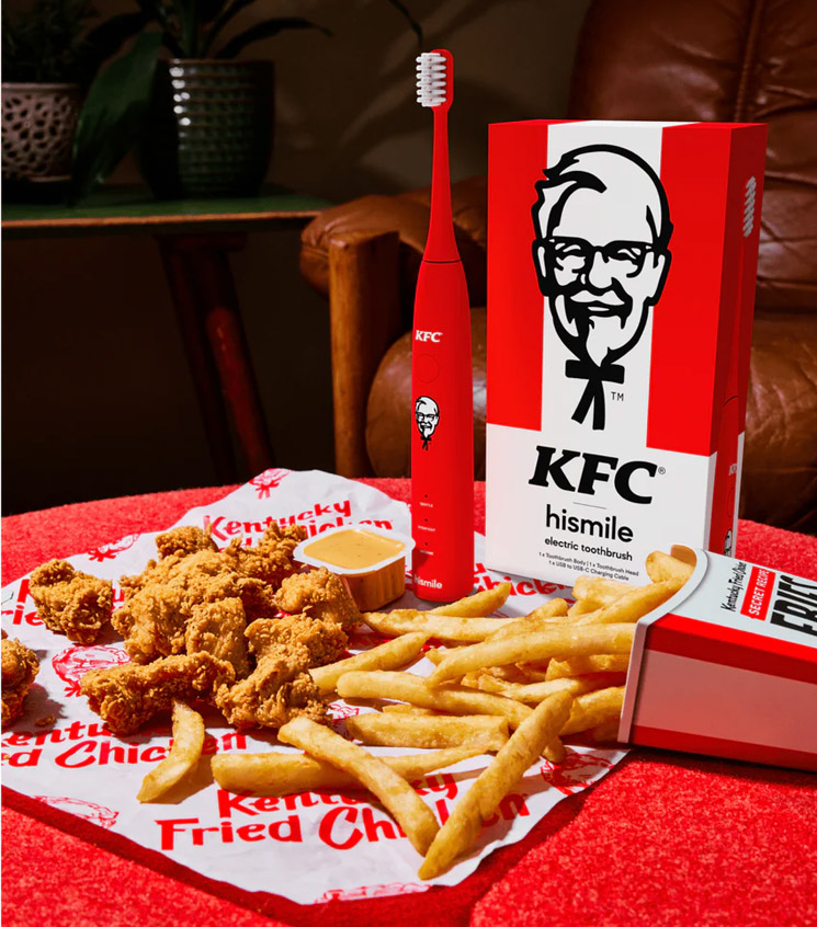 Photo of KFC fried-chicken flavored toothpaste