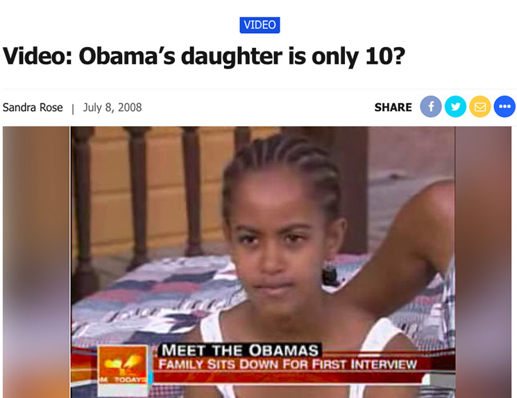 Photo of Malia Obama