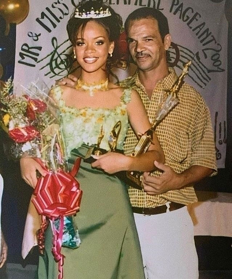 Photo of Rihanna and Ronald Fenty