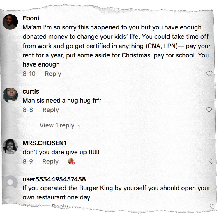 Photo of TikTok comments