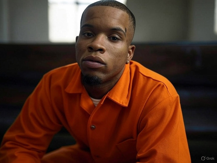 Photo of Tory Lanez in prison