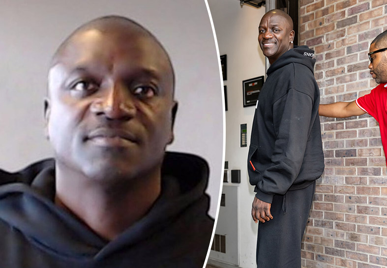 Photo of Akon in mugshot