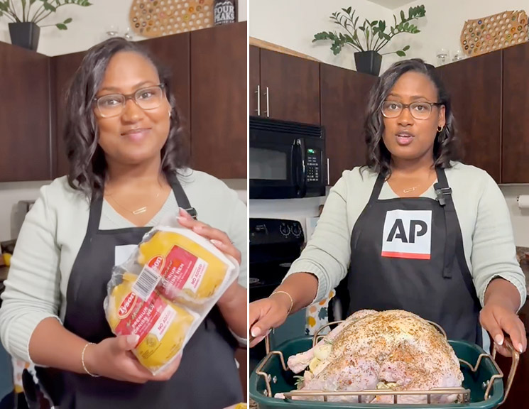 Photo of Associated Press turkey prep