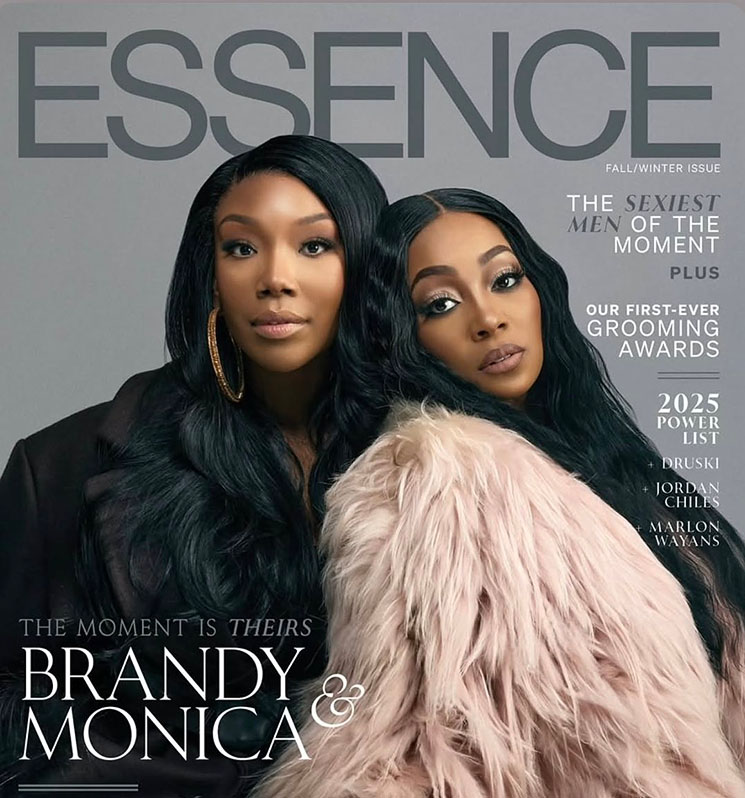 Photo of Brandy and Monica on the cover of Essence