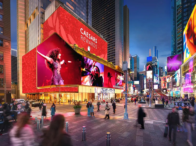 Photo of proposed Caesars Palace casino in Times Square