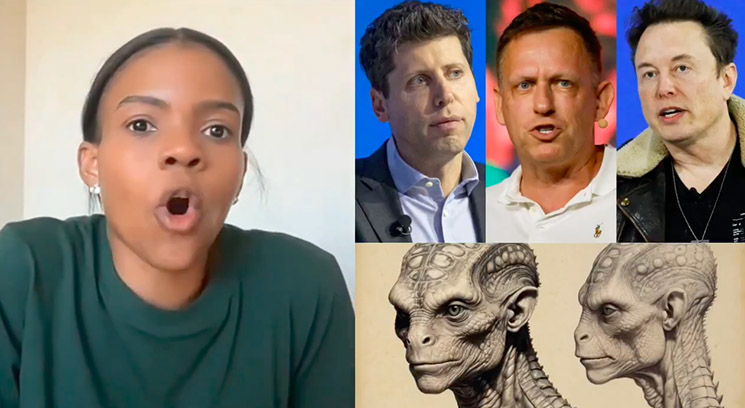 Photo of Candace Owens, Elon Musk, Sam Altman, Peter Thiel