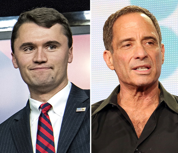 Photo of Charlie Kirk, Harvey Levin