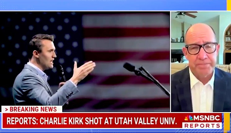 Photo of Charlie Kirk, Matthew Dowd