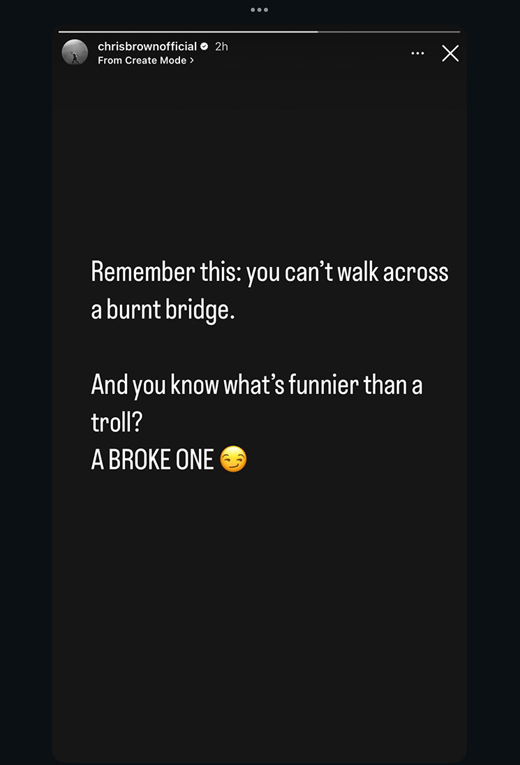 Photo of Chris Brown post