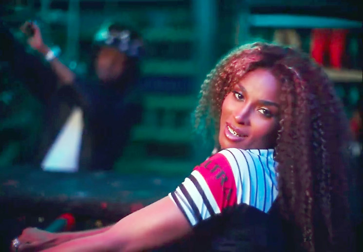 Photo of Ciara on the set of SK8