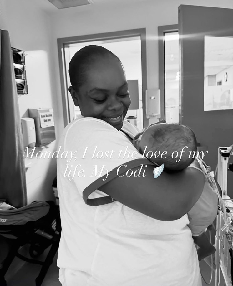 Photo of Cori Broadus and baby Codi