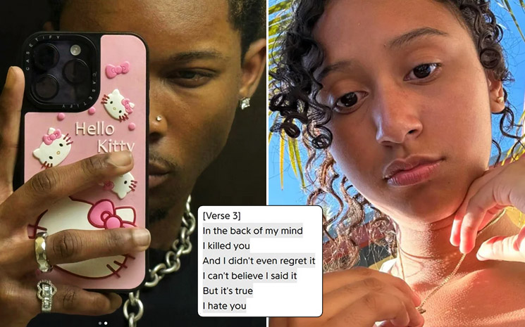 Photo of singer D4vd, Celeste Rivas