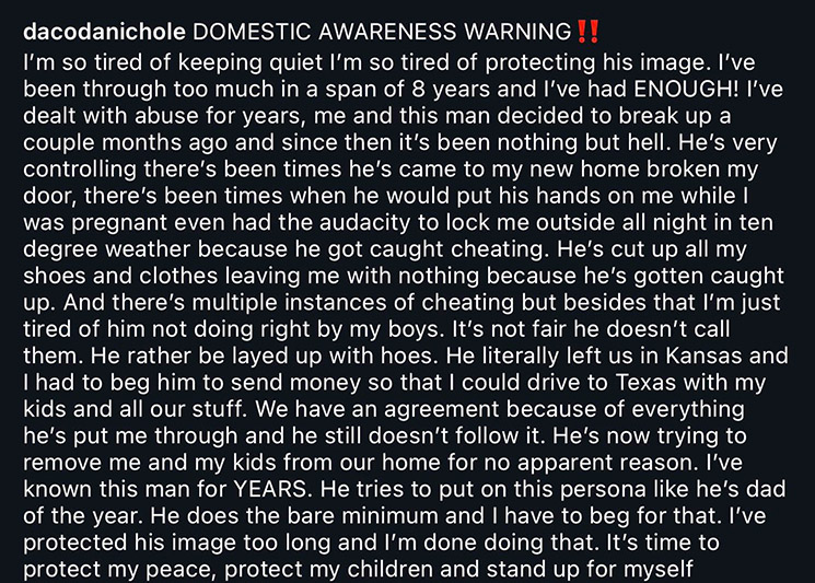 Photo of Dacoda Jones open letter