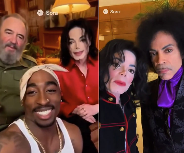 Photo of Michael Jackson, Tupac, Fidel Castro