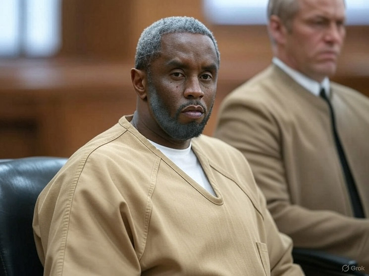 Photo of Sean Combs in court