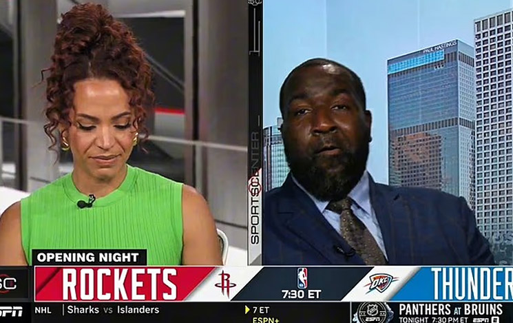 Photo of Elle Duncan, Kendrick Perkins
