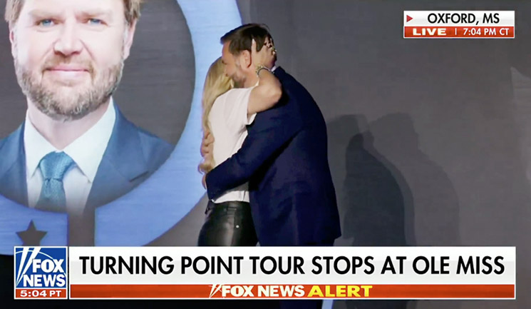 Photo of Erika Kirk, JD Vance