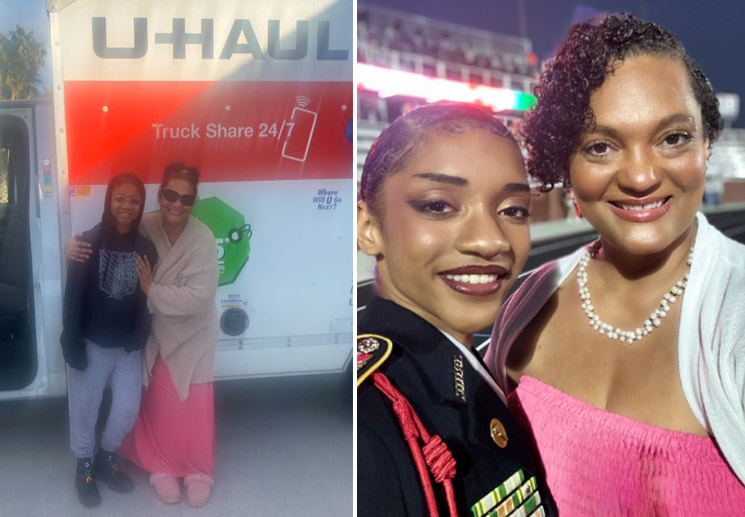 Photo of Gabrielle Clark and her daughter