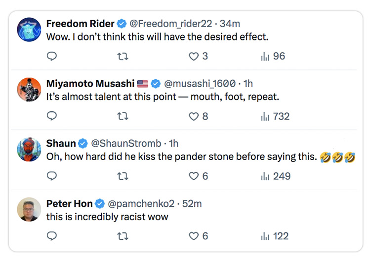 Photo of Gavin Newsom comments