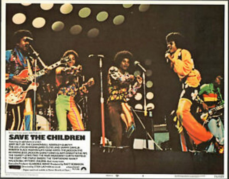 Photo of Jackson 5 performing at Save the Children concert