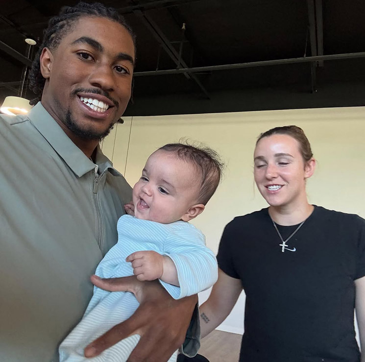 Photo of Jaden Ivey and children