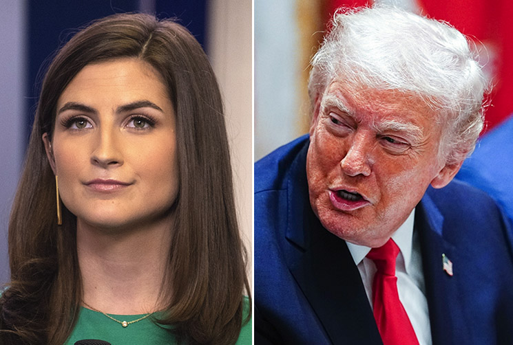 Photo of Kaitlan Collins, Donald Trump