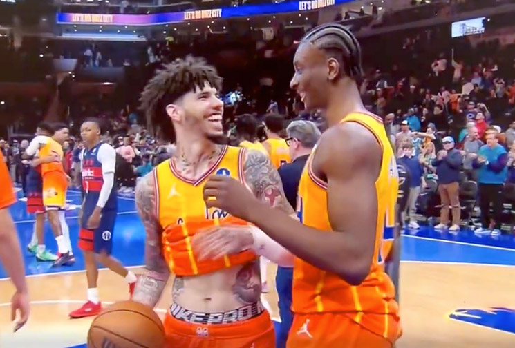 Photo of LaMelo Ball and Moussa Diabate