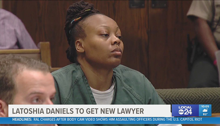 Photo Latoshia Daniels in court