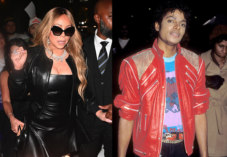 Photo of Mariah Carey, Michael Jackson