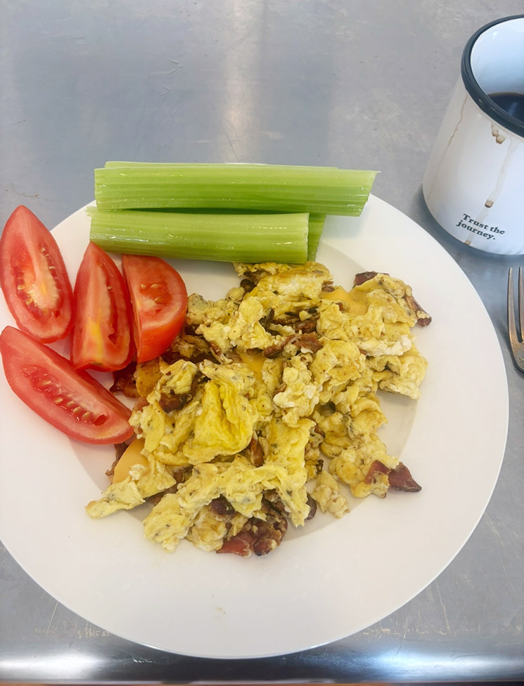 Photo of tomatoes eggs and celery