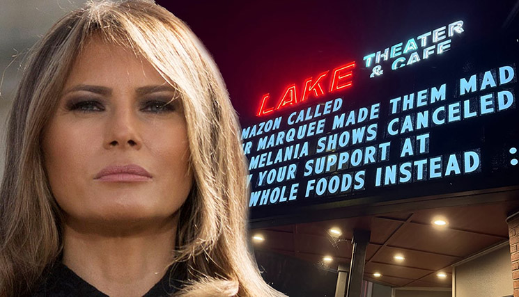 Photo of Melania Trump documentary marquee