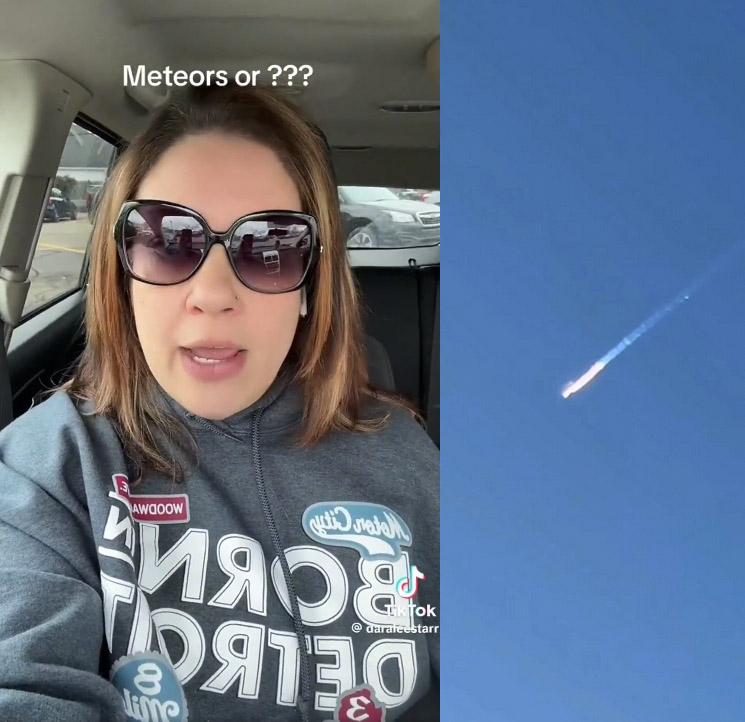 Photo of Dara Lee discussing meteors