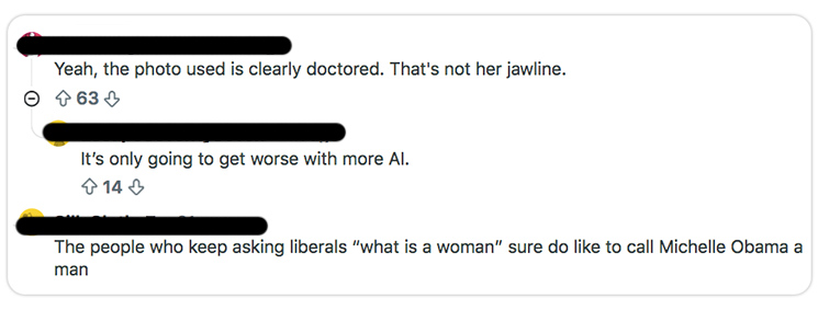 Photo of Michelle Obama conspiracy theory