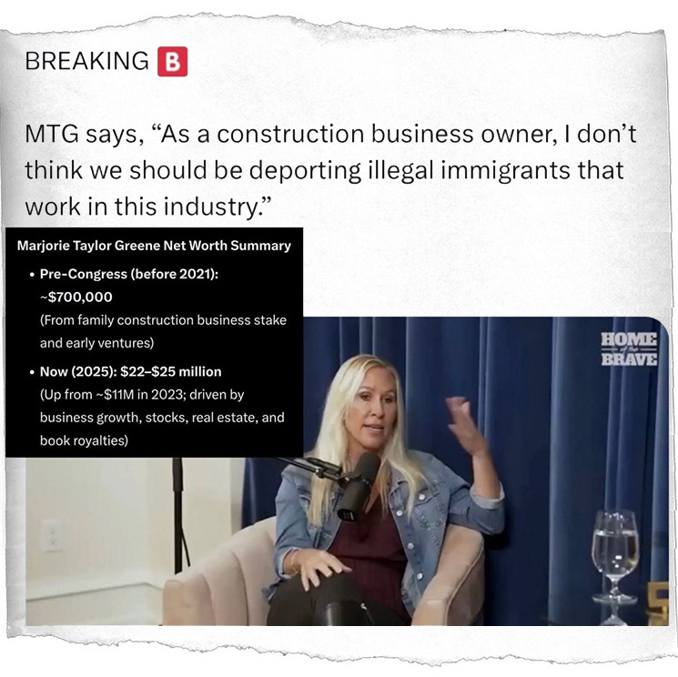 Photo of post about Ga Rep Marjorie Taylor Greene